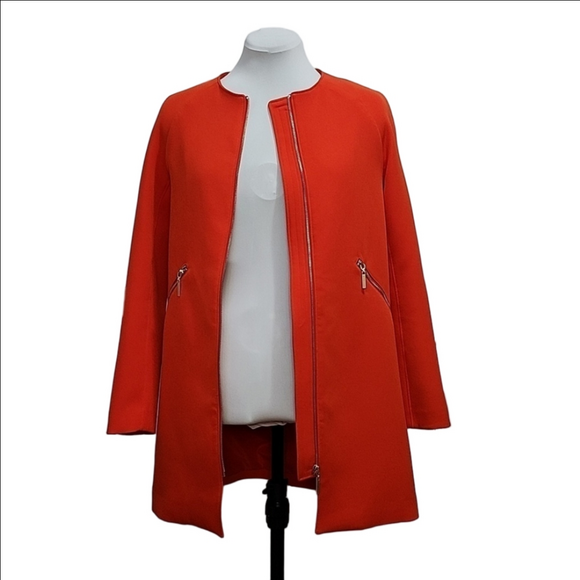 H&M Jackets & Blazers - H&M Orange golden all lined jacket